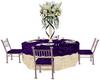 wedding table purple