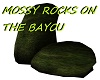 MOSSY ROCKS ON THE BAYOU