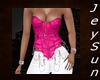 ~JS~Split Top Pink
