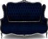 Silver and Blue Sofa
