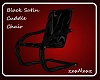 Black Satin Cuddle Chair