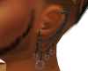 [M] 3 chain earrings 