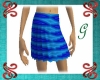blue patterned skirt