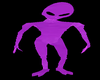 purple alien sticker