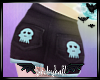 (S) Blue Skull Shorts