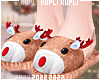 $K Reindeer Slippers
