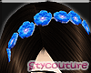 Orchid Headband Blue