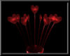 Ebony Heart Flower (red)