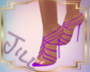 Purple Strapy Heels