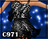 [C971] Leopard Dress BW