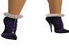 Blk & Purple Boots