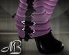 -MB- Boots Fur Purple