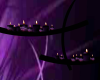 Wall candles purple