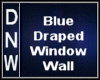 Blue Draped Window Wall