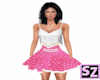 VD Pink&Wht  Heart Skirt