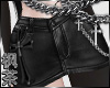 冯 Leather Wind Skirt