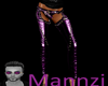 Leather Chaps-Purp/Gold
