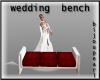 Wedding bench red white