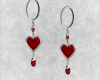 (KUK)heart earrings vamp
