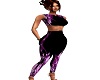 black purple workout fit