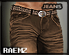 [R] MUSCLED JEANS brown
