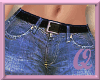 (Q) EMBX Off Jeans Skirt