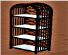 Black and  glass Shelve