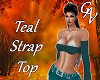 TEAL STRAP TOP - F