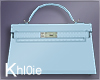 K Barb blue handbag