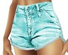 faded teal shorts