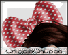Red & Dots Head Bow
