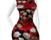 blue and floral dress