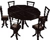 Dr. Wood Table, chairs