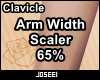 Arm Width Scaler 65%