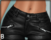 Black Club Zipper Pants