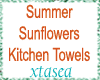 Summer Sunflowers Towels
