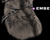 Back Denim Fur Boots