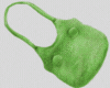 Occ. green teddy tote