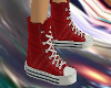 !B! M Red High Tops