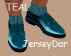 Dress Shoes Teal