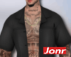Open Button Shirt Black