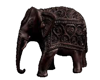 Black elephant rug 