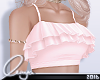 mm. Frilly Crop (pnk)