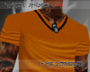 YH | Orange V Neck Shirt