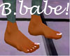 {B}Pedicured small feet