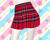 Red&Black Plaid Skirt
