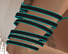 teal upper arm bands