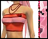 ^j^ Red on Pink Tube Top