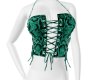 GRN SNAKESKIN CORSET