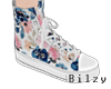 by. Blue Floral Converse